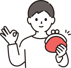 現金があることで心の余裕につながることを表す
